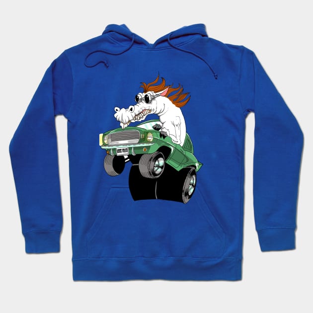 Green Mustang!!! Hoodie by PhoneticTees